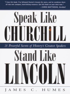 cover image of Speak Like Churchill, Stand Like Lincoln